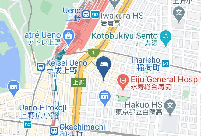 Nohga Hotel Ueno Tokyo Map