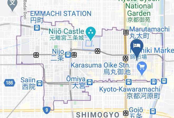 Kyoto City Nakagyo Ward - Nol Kyoto Sanjo Maps