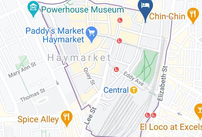 Sydney - Nomads Westend Hotel Sydney Australia Maps
