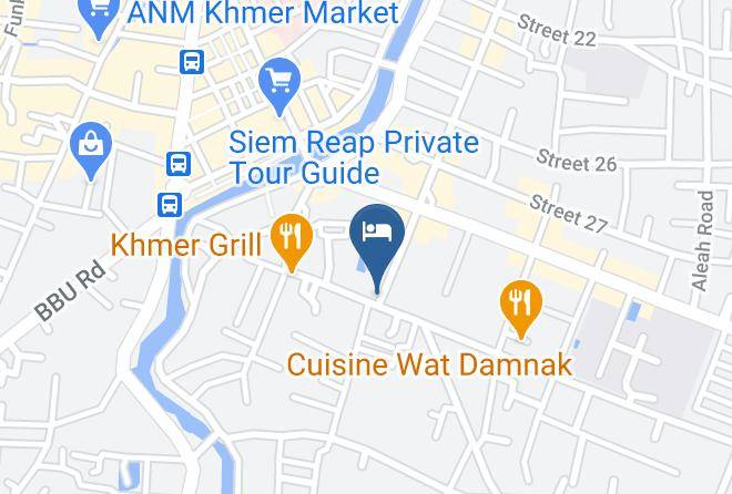 Noni Tree Hostel Karte - Siem Reap - Siem Reab Town