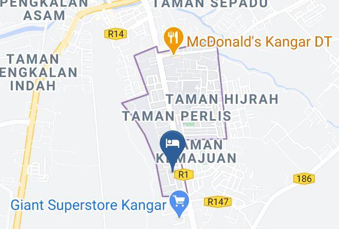 Kangar - Noor Homestay Taman Putra Utama Maps