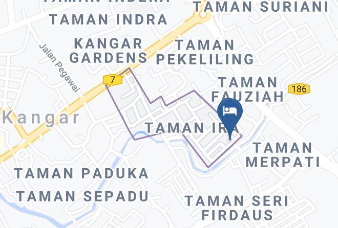 Kangar - Noor Studio Homestay Maps