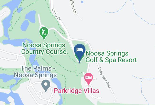 Noosa Springs Golf & Spa Resort Kaart - Queensland - Noosa