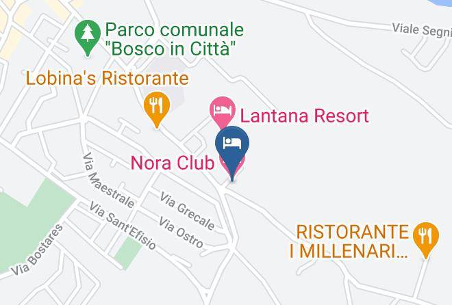 Cagliari - Nora Club Hotel Maps