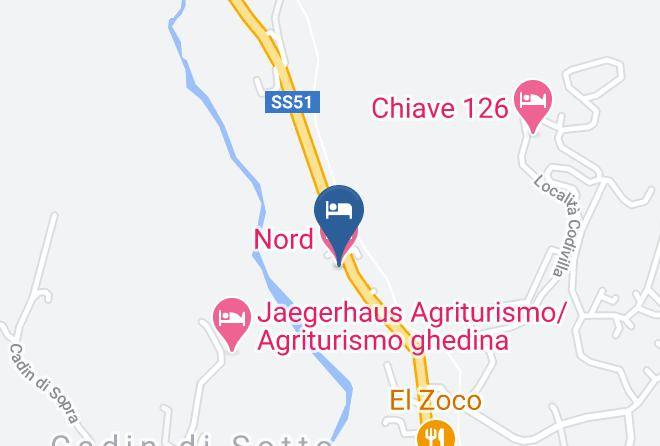 Belluno - Nord Hotel Maps