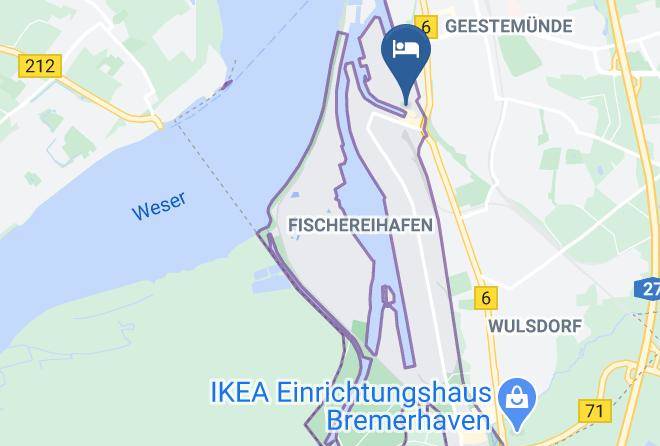 Bremerhaven - Nordsee Hotel Bremerhaven Fischereihafen Maps