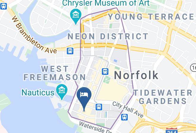 Norfolk City - Norfolk Hilton The Main Maps