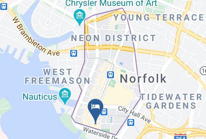 Norfolk City - Norfolk Waterside Marriott Maps