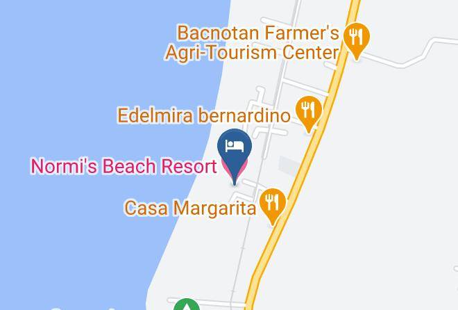 Normi's Beach Resort Map