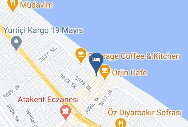 Atakum - North Beach Boutique Otel Maps