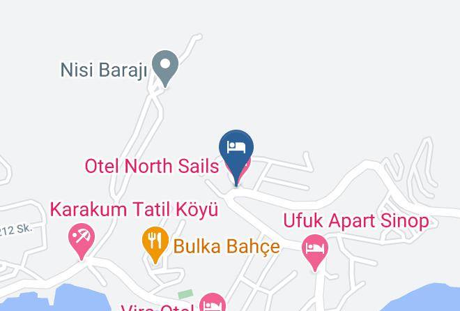 Sinop Ada - North Sails Otel Maps