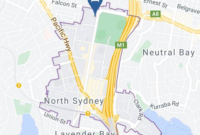 North Sydney - North Shore Hotel Maps