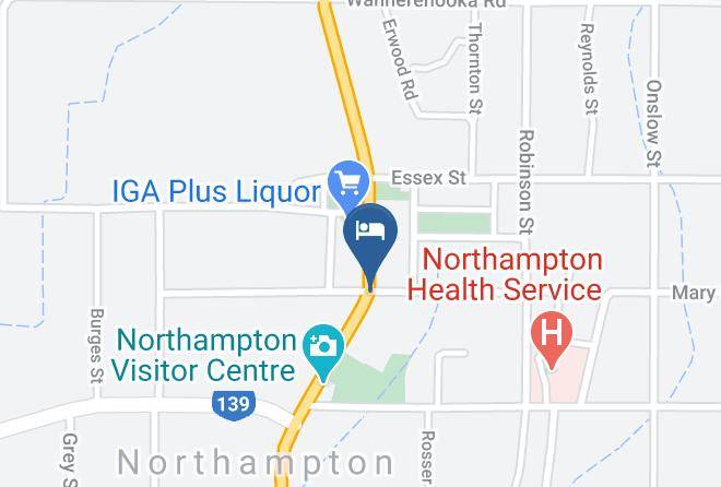 Northampton - Northampton Motor Hotel Maps