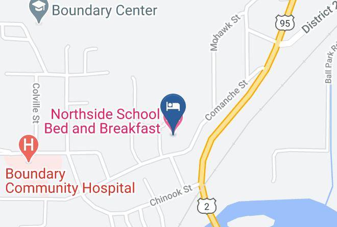 Boundary - Northside School Bed And Breakfast Maps