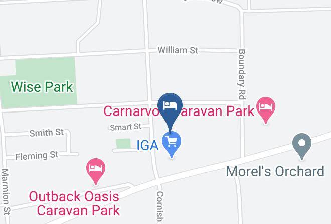 Carnarvon - Norwesta Lifestyle Park Maps