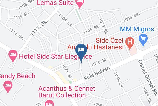 Manavgat - Nossa Hotel Maps