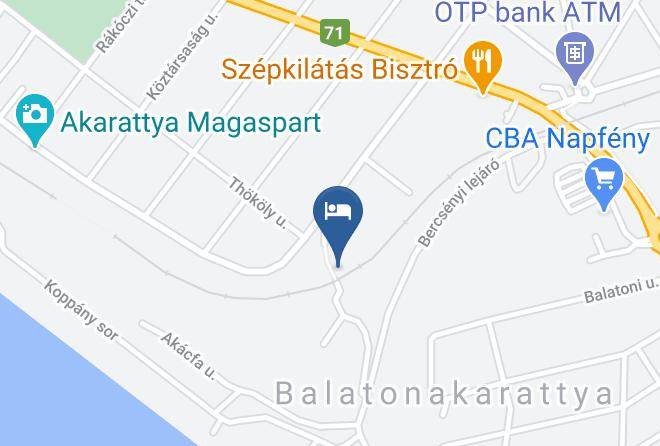 Balatonakarattya - Nosztalgia Udulohaz Maps