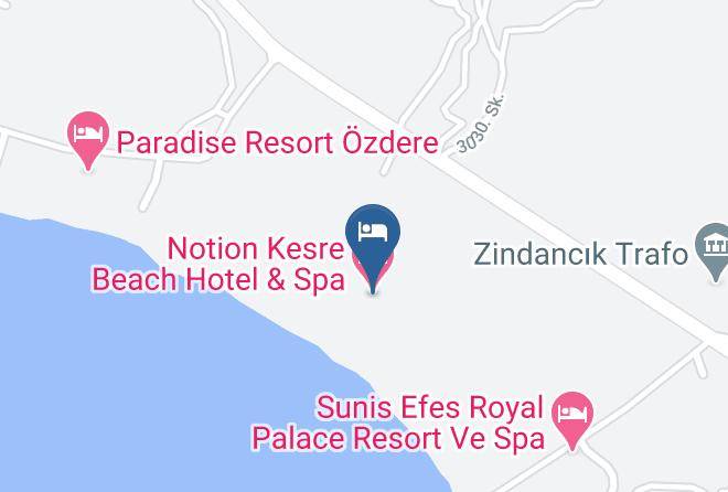 Menderes - Notion Kesre Beach Hotel & Spa Maps
