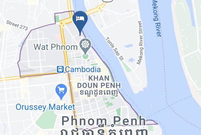 Doun Penh - Nou's River Hotel Maps