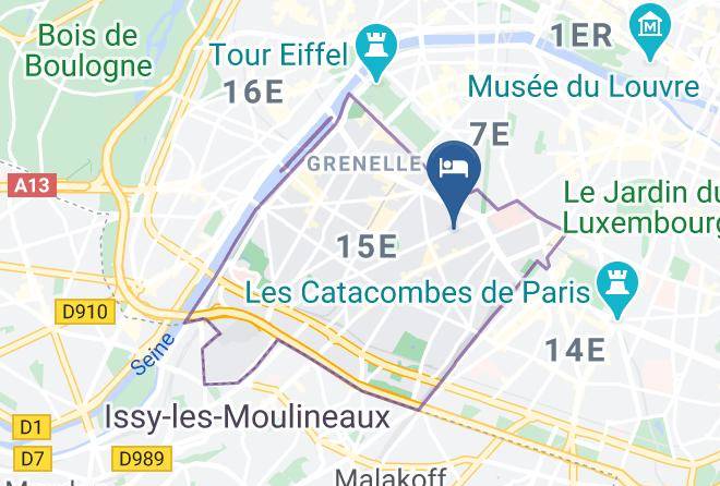 Nouvel Hotel Eiffel Map