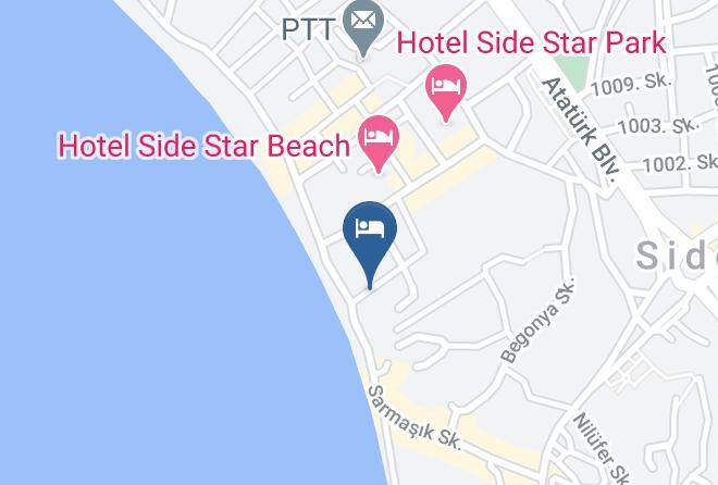 Manavgat - Nova Beach Hotel Side Maps