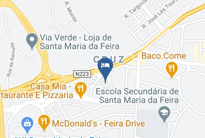 Santa Maria Da Feira - Nova Cruz Hotel Maps