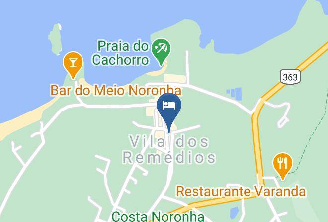 Fernando De Noronha - Nova Pousada Golfinho Maps