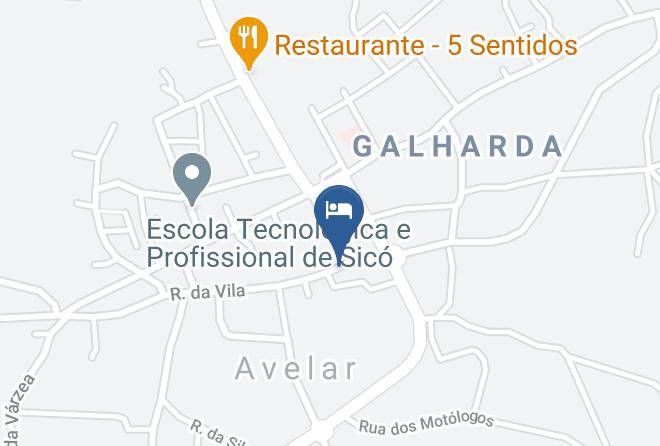 Nove Quartos Alojamento Map