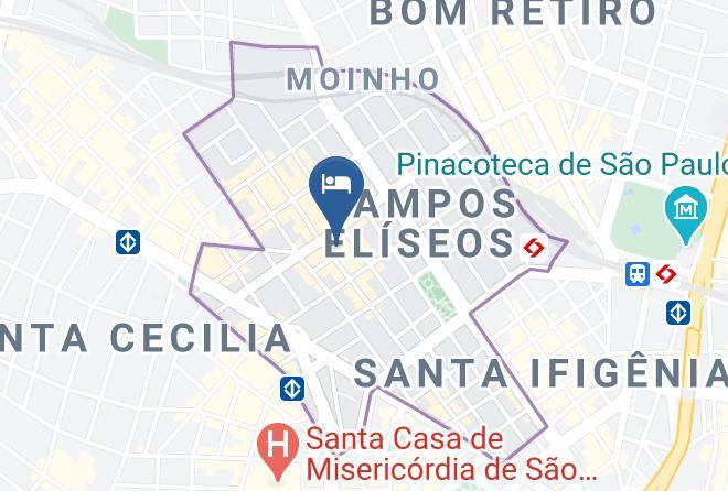 Sao Paulo Santa Cecilia - Novo Hotel Barao Maps