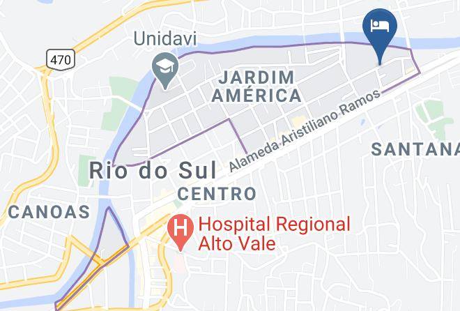 Rio Do Sul - Novo Hotel Tinho Maps