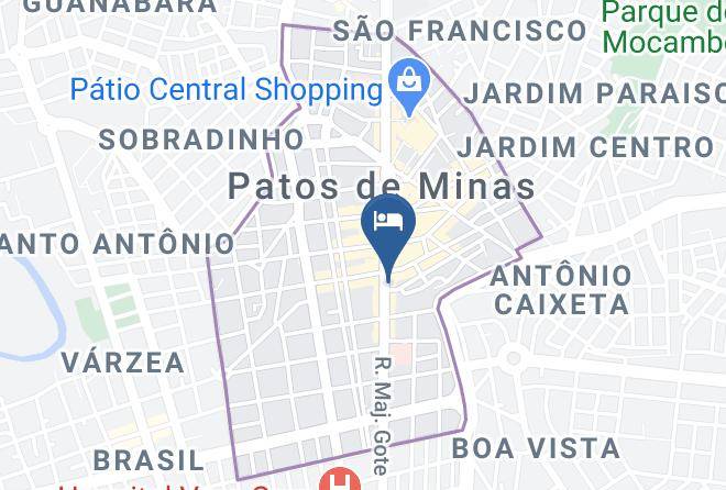Patos De Minas - Novo Roza Hotel Maps