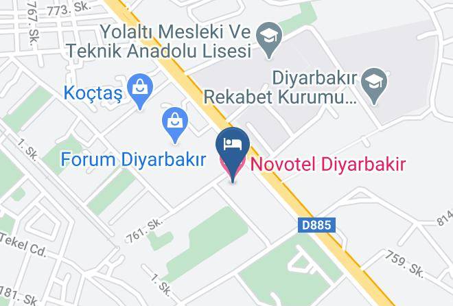 Yenisehir - Novotel Diyarbakir Maps