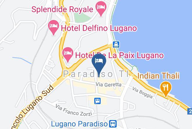 Novotel Lugano Paradiso Map