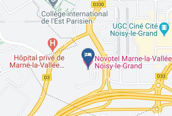 Seine St Denis - Novotel Marne La Vallee Noisy Le Grand Maps