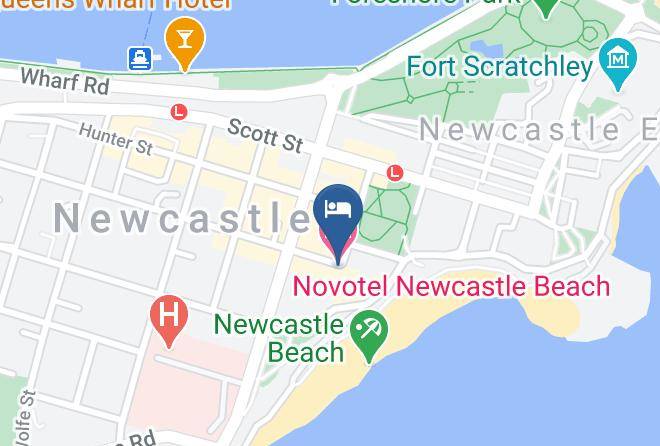 Newcastle - Novotel Newcastle Beach Maps