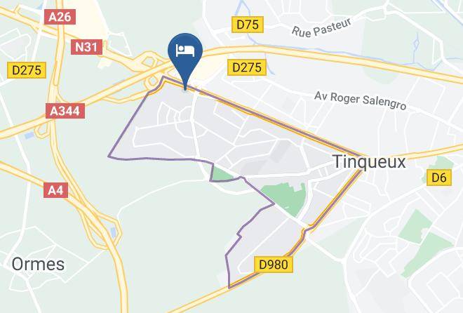 Novotel Reims Tinqueux Map