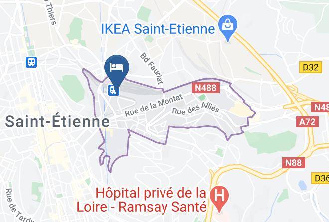 Novotel Saint Etienne Centre Gare Chateaucreux Map