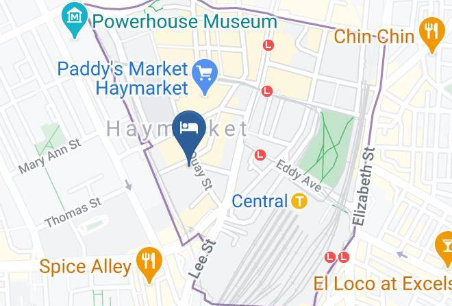 Sydney - Sydney Central Hotel Maps