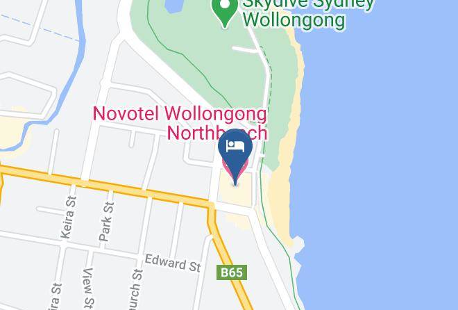 Novotel Wollongong Northbeach Map