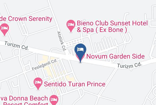 Manavgat - Novum Garden Side Hotel Maps