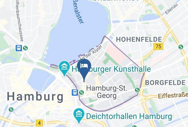 Stadt Hamburg - Novum Hotel Continental Hauptbahnhof Maps