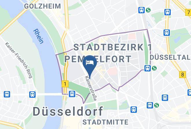Hotel Excelsior Dusseldorf Map
