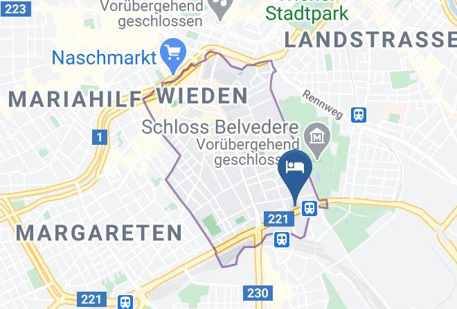 Vienna Wieden - Novum Hotel Prinz Eugen Maps