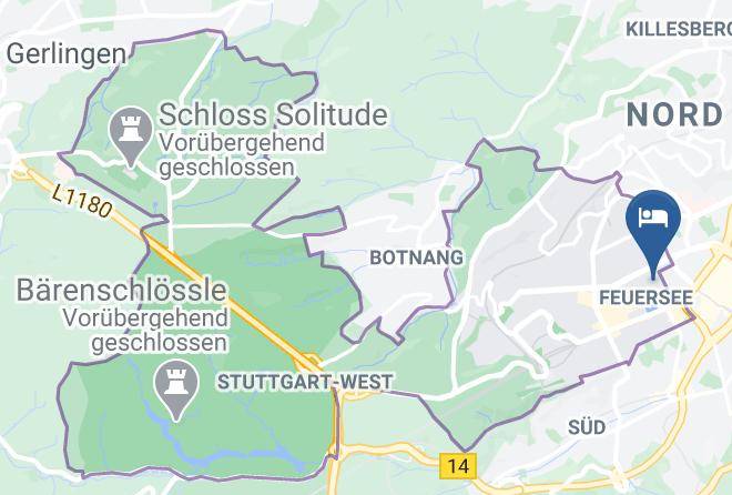 Novum Hotel Rega Stuttgart Map