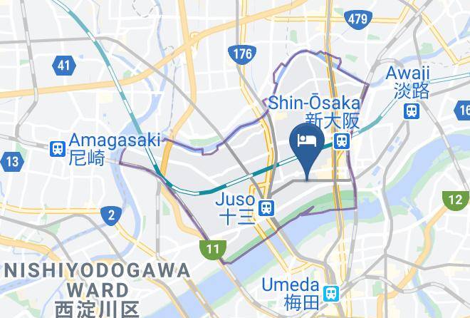 Osaka City Yodogawa Ward - Now Travel Shinosaka Maps