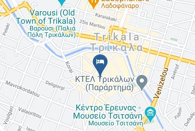 Trikala - Ntinas Hotel Maps