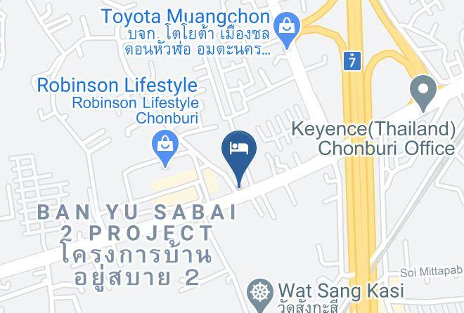 Mueang Chonburi District - Ntk Residence Hotel Maps