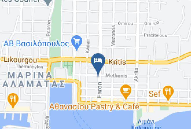 Messinia - Ntouana Hotel Maps