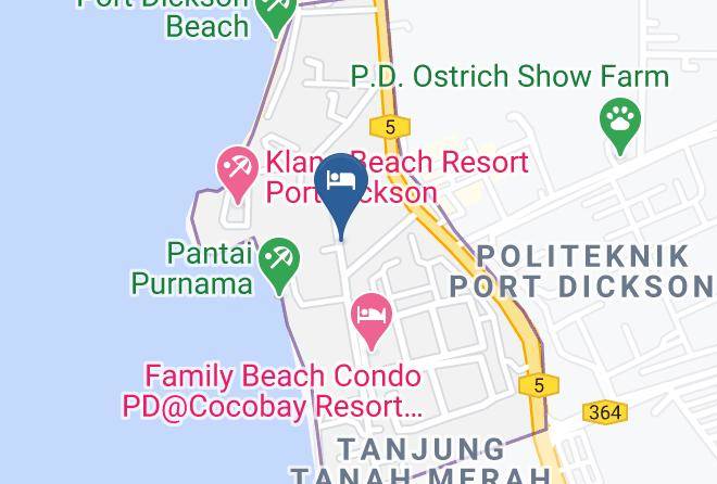 Sirusa - Nube Hotel At Port Dickson In Malaysia Maps