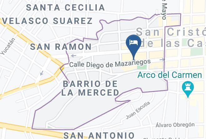 San Cristobal De Las Casas - Nuestras Raices Hotel Museo Restaurante Maps